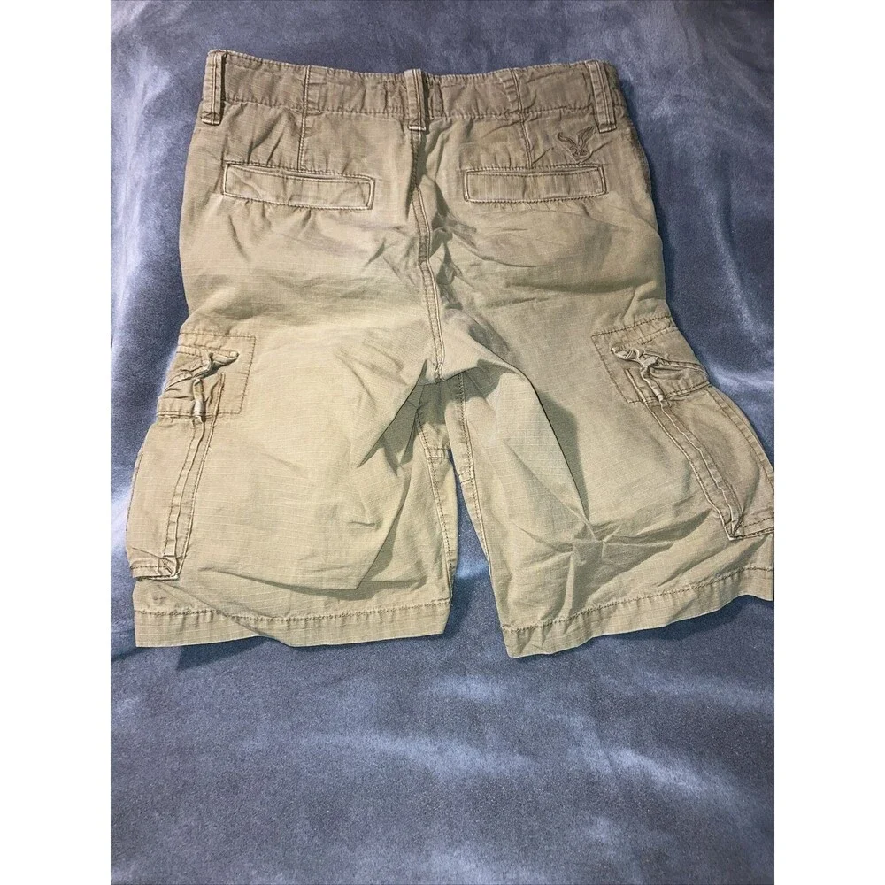 AE American Eagle Mens 26 Tan Cargo Longboard Shorts